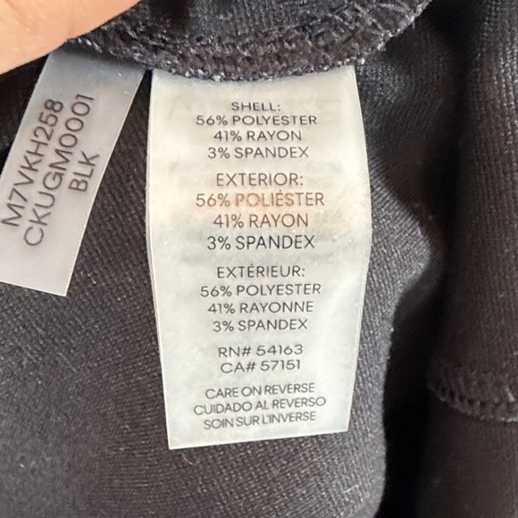 Calvin Klein Gray Textured Stretch Riding Pants - Picture 14 of 15